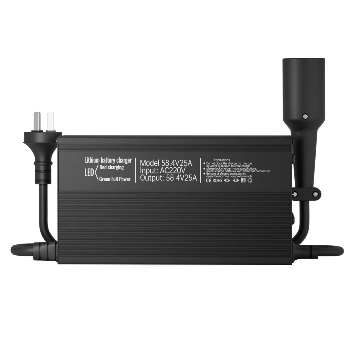 VoltX 48V 15A Universal Golf Cart Battery Charger, 1500W IP67 Ring Terminals