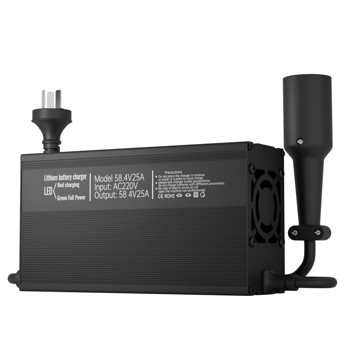 VoltX 48V 15A Universal Golf Cart Battery Charger, 1500W IP67 Ring Terminals