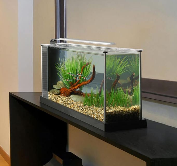 Fluval SPEC 19L Nano Aquarium with 7000K LED & 3-Stage Filtration Black