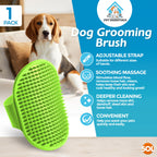 Dog Grooming Mitt Glove Brush Cat Hair Remover Deshedding