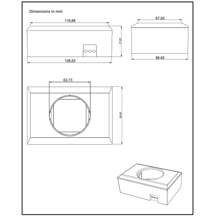 Victron Wall mount enclosure for BMV or MPPT Control