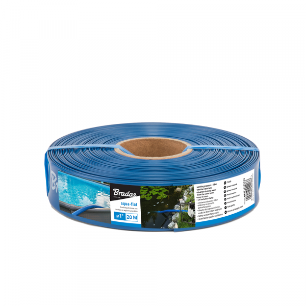 Lay Flat 1" Aqua Hose with Clip 50m