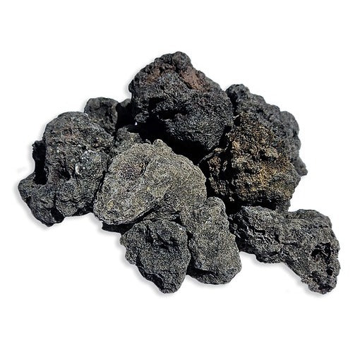 Warming Trends Black Lava Rock: 47 Lb of 1" - 1 1/2" Black Lava Rock, 1 Bag Per 1 Cubic Foot