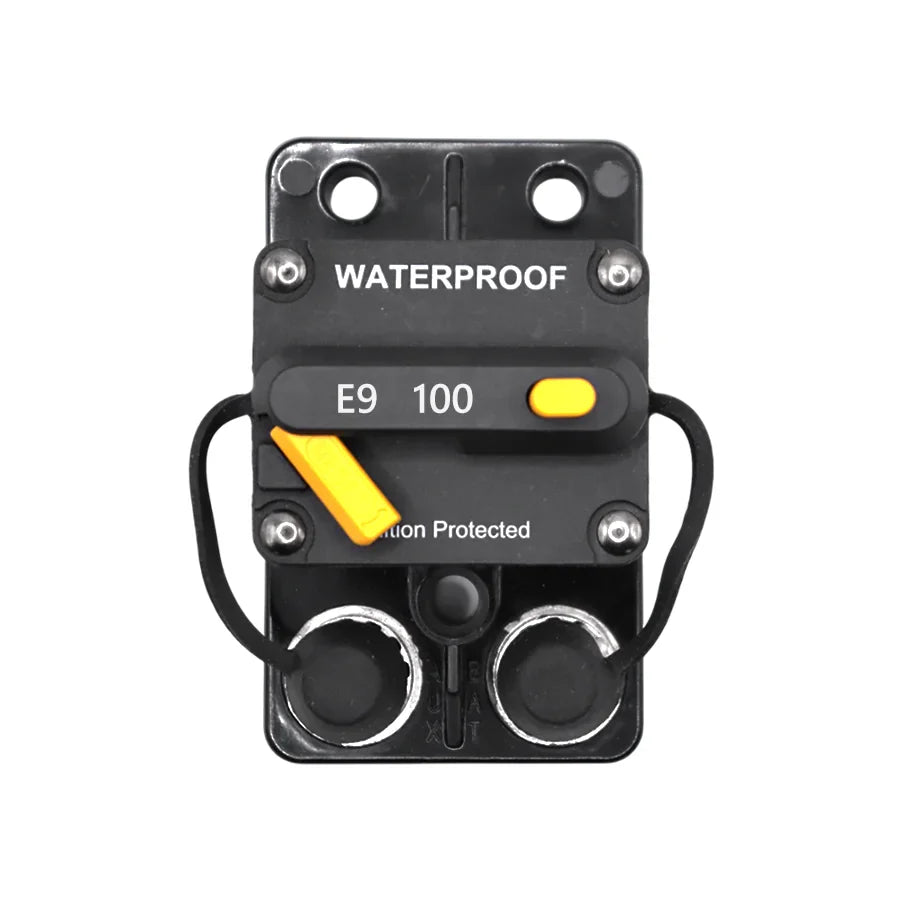 Exotronic 100A Surface Mount Waterproof DC Circuit Breaker - Side by Side
