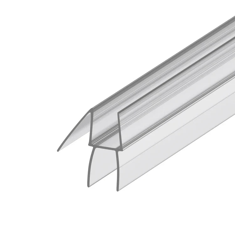 SEGUE 36" Co-Extruding Bottom Wipe with Drip Rail 3/8" Glass - SEG-36BWDR38-CL