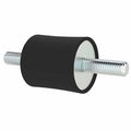 M10 Anti-Vibration Mount Male-Male – 50mm x 40mm Rubber Bobbin Mount (55 Shore)