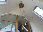 Whiskey Barrel Cascade Cluster Pendant Light Wooden Chandelier