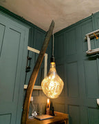 Whiskey Stave Floor Lamp | Reclaimed Oak Rustic Standard Lamp UK