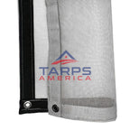 White 10 oz. Heavy Duty Vinyl Coated Mesh Tarp by ShadeMax®
