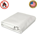 18 oz. Flame Retardant Vinyl Tarp - White - 5' x 7'