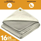 White Canvas Tarp 10' x 10'