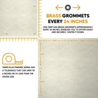 White Canvas Tarp 14' x 20'