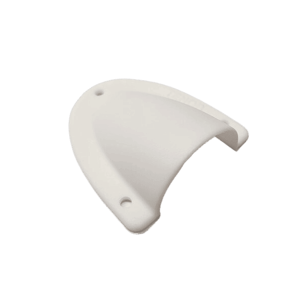 Medium White Clamshell Cable Entry Cover