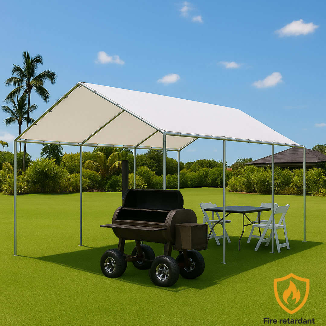 Fire Retardant Tarp Canopy 12' x 20'