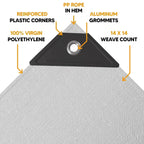 White Poly Tarp 30' x 30'