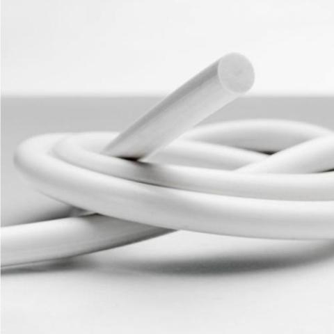 White Silicone Rubber Cord – High Temperature Silicone Seal Cord (60 Shore)