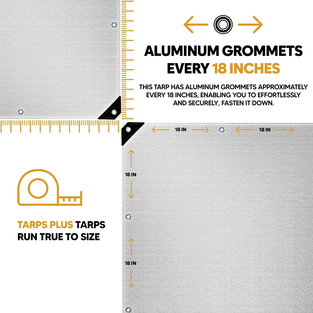 White/Silver Poly Tarp 20' x 40'