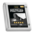 White/Silver Poly Tarp 26' x 40'