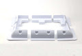 Exotronic White Solar Panel ABS Plastic Corner plus Mid Brackets