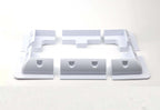 Exotronic White Solar Panel ABS Plastic Corner plus Mid Brackets