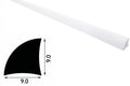 uPVC 9mm quadrant trim – white 