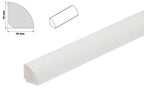 uPVC 18mm quadrant trim - white