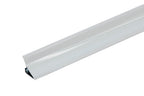 PVC splashback edging profile 33mm width white