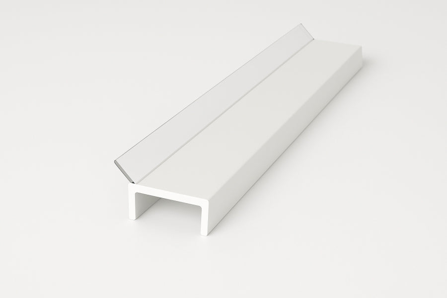 PVC Plinth Sealing Strip White 16–18mm Kickboard Trim for MDF Panels 1m & 2.5m