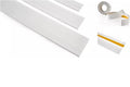 Self-adhesive PVC cover strip – 5m black roll white
