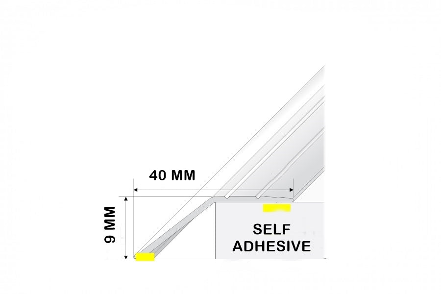 Aluminium Ramp Door Threshold Strip 900 MM Length Self-Adhesive Anodised Door Floor Bar Edge Trim IP11/S