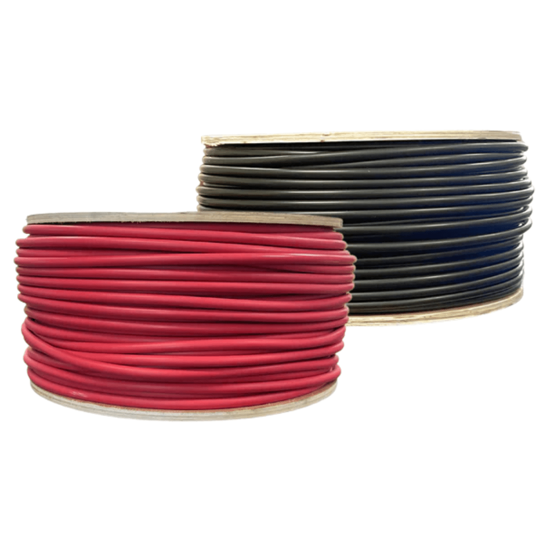 WindyNation 500 Foot Spool 8 Gauge 8 AWG Red Pure Copper Solar Panel Extension Cable Wire
