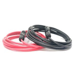 WindyNation 8 Gauge (AWG) Black + Red Solar Panel Extension Cable Wire with Solar Connectors - Off Grid Stores