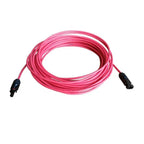 WindyNation 8 Gauge (AWG) Red Solar Panel Extension Cable Wire with Solar Connectors - Off Grid Stores