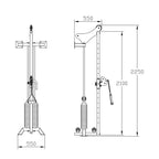Dual Wall Mounted Cable Machine / Pulley Set (2 x 100kg)
