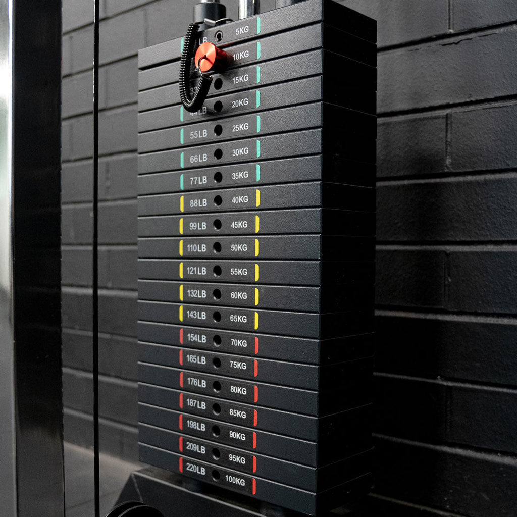 Dual Wall Mounted Cable Machine / Pulley Set (2 x 100kg)