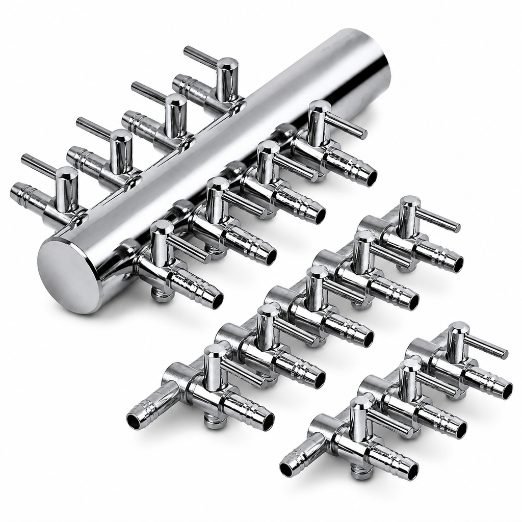 Stainless Steel Air Manifolds (4mm Inlet)