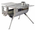 Woodlander Camping stove (Double View) - Large Size / Stainless Steel