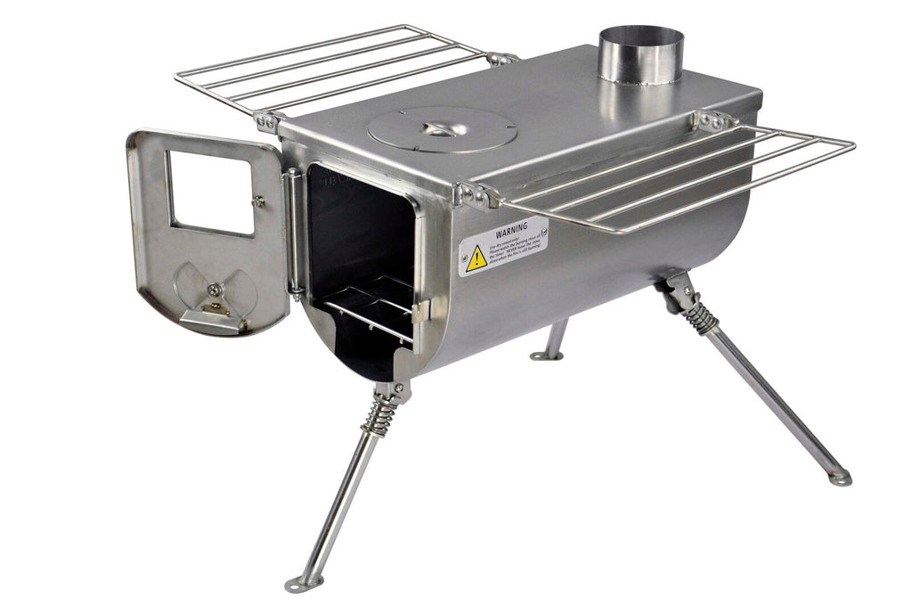 Woodlander Camping stove - Large Size / Stainless Steel