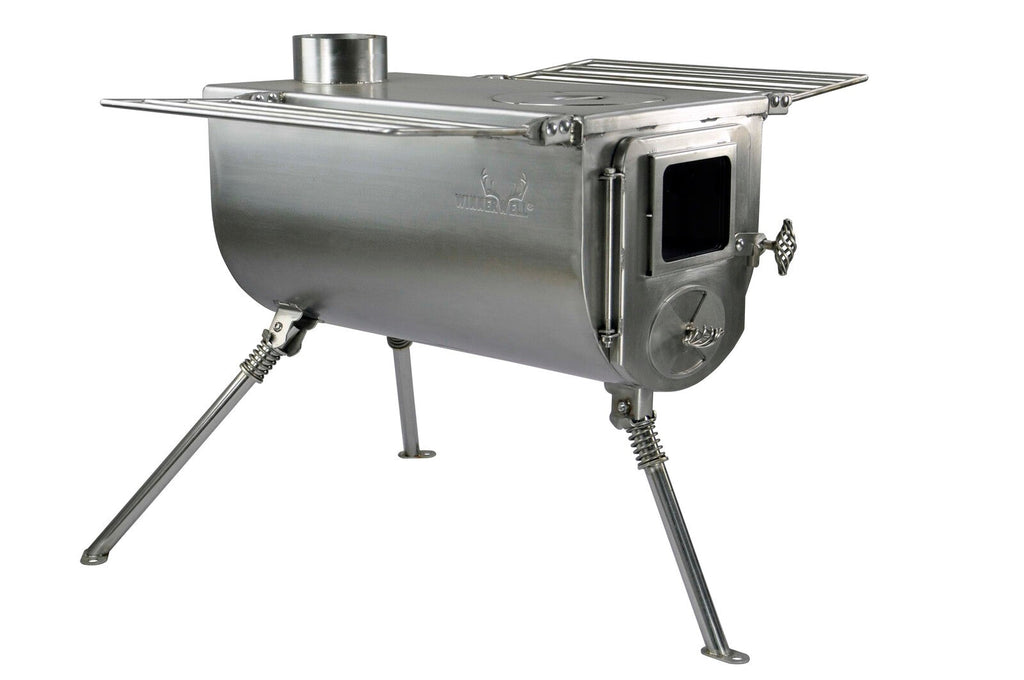 Woodlander Camping stove - Large Size / Stainless Steel