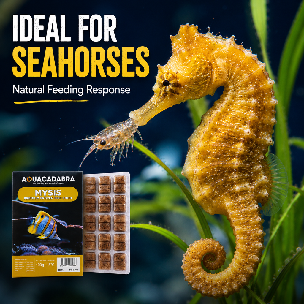 Aquacadabra Frozen Mysis Fish Food 100g Blister Packs Natural Seahorse Aquarium