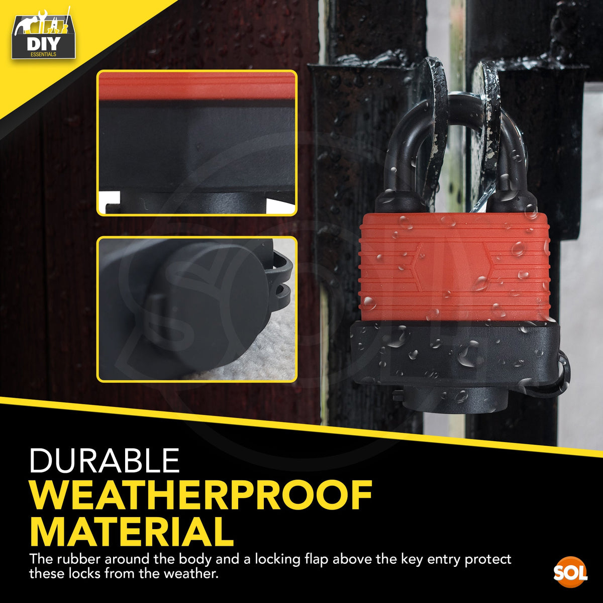 Weatherproof Padlock 40mm | Outdoor Security Lock Includes 3 Keys