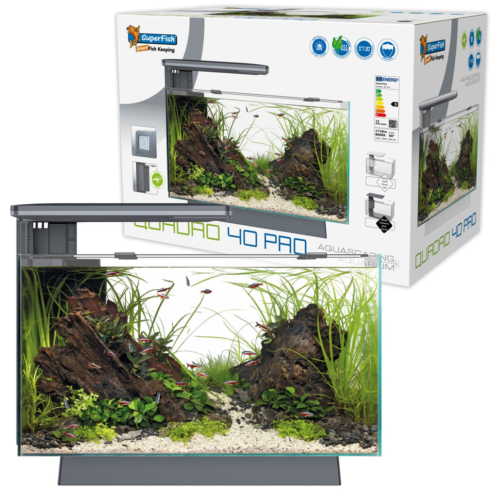 Superfish Quadro 40 Multi-Colour LED Aquarium