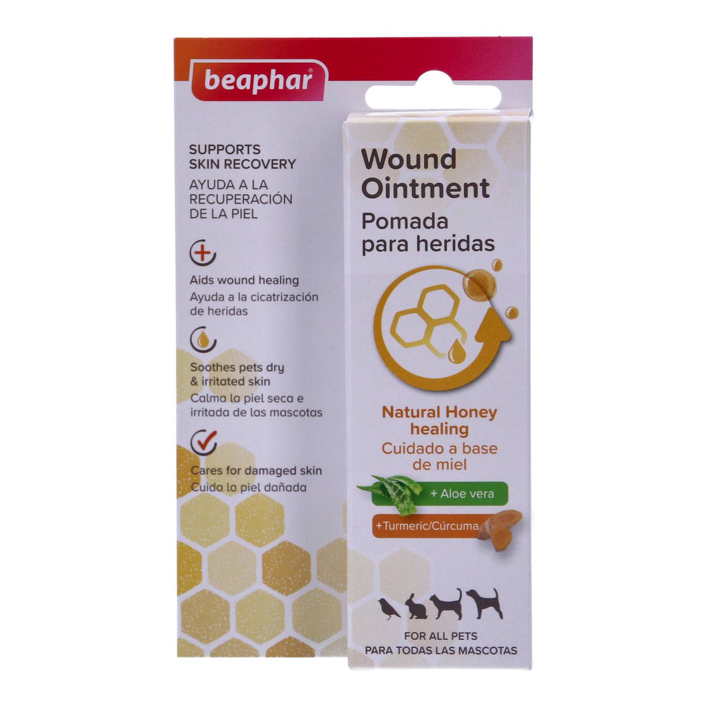 Beaphar Wound Ointment Pet Natural Honey Healing 30ml Cat Dog Rabbit Bird Health