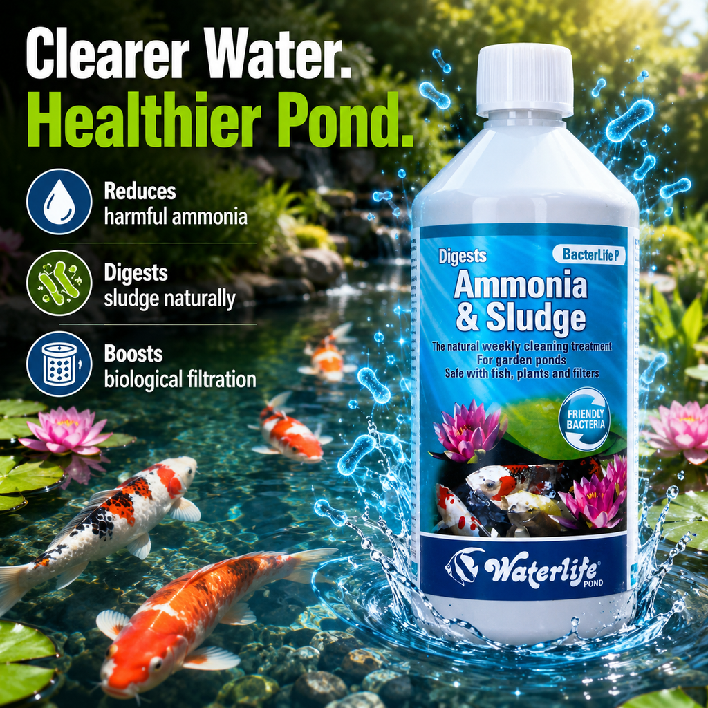 Waterlife BacterLife P Pond Bacteria Reducer (250ml/500ml/1L)