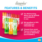 Flavoured Lip Balm Set | Moisturising Beeswax | 14 Pack