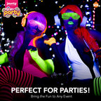 Flashing Party Glasses LED Neon Shutter Shades Rave | 24 Pack