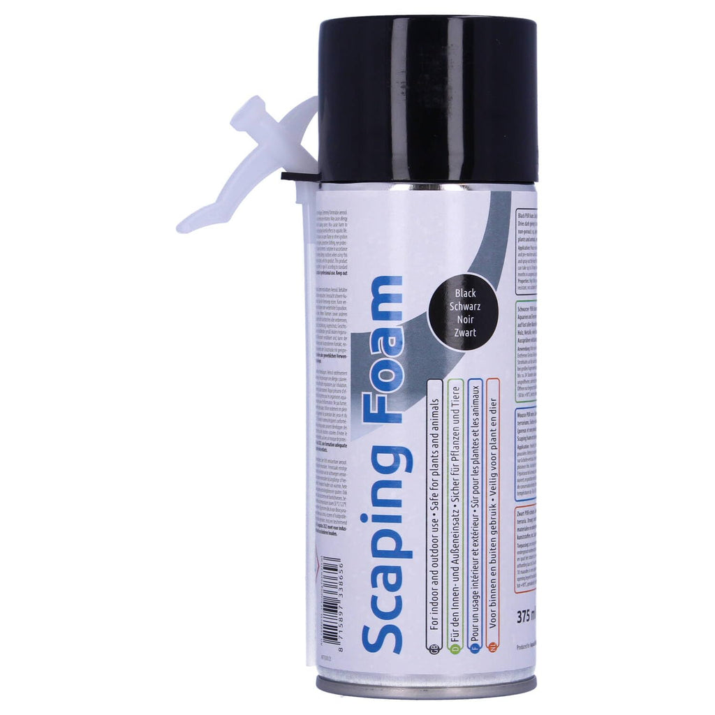 Black Scaping Foam 375ml - Safe & Durable Aquatic Solution