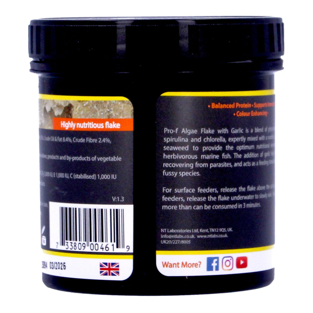 NT Labs Algae Flakes with Garlic for Herbivore Reef Fish