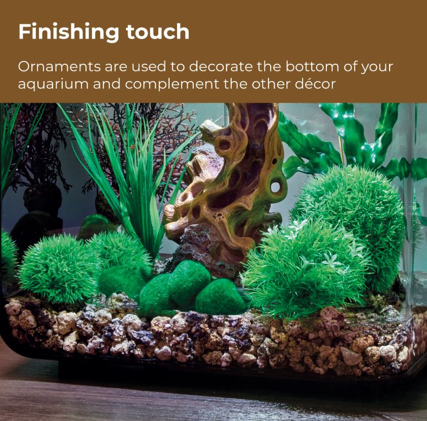 Aquarium Fish Tank biOrb Decor Set 30L Wood On Stone