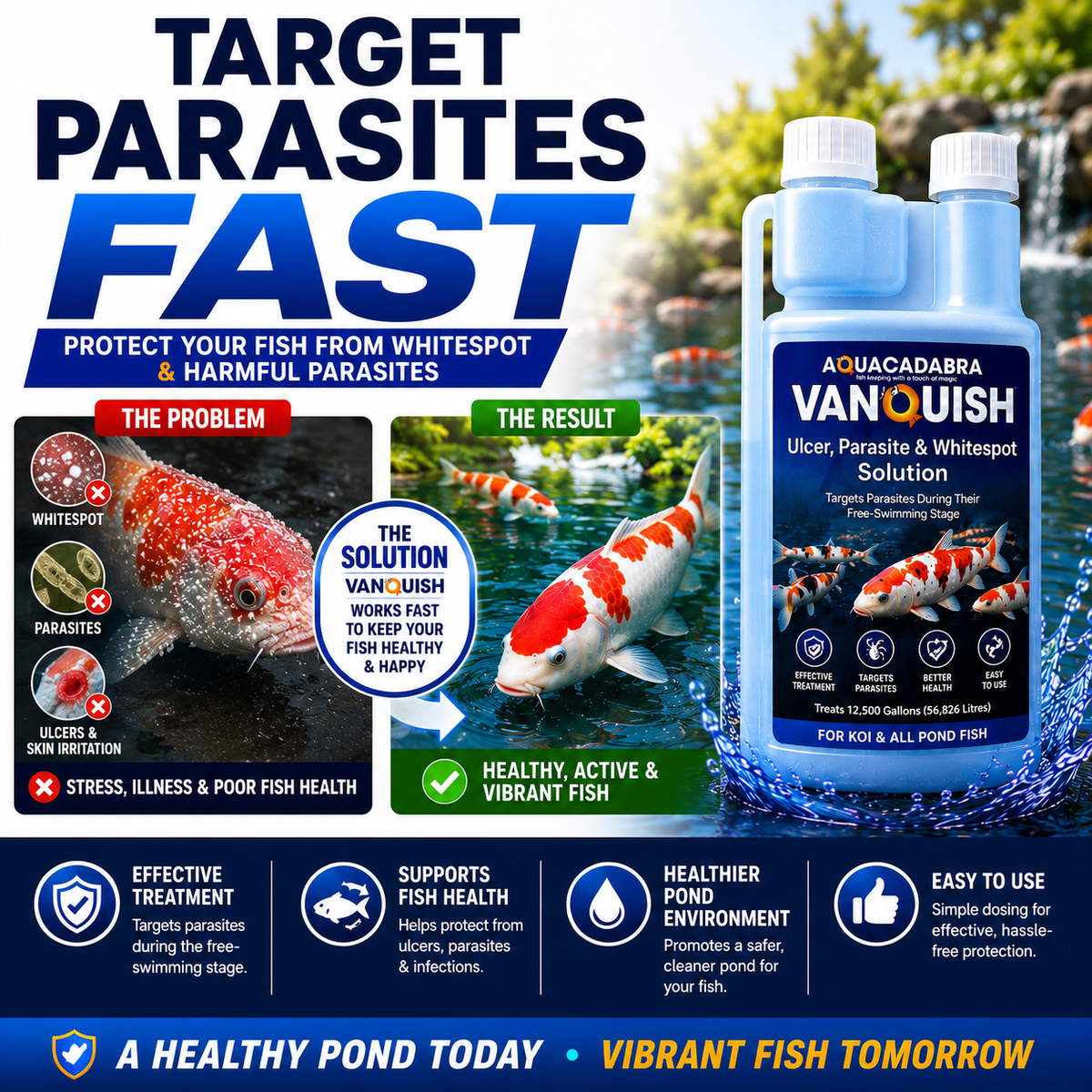 Aquacadabra Vanquish Ulcer Parasite & Whitespot